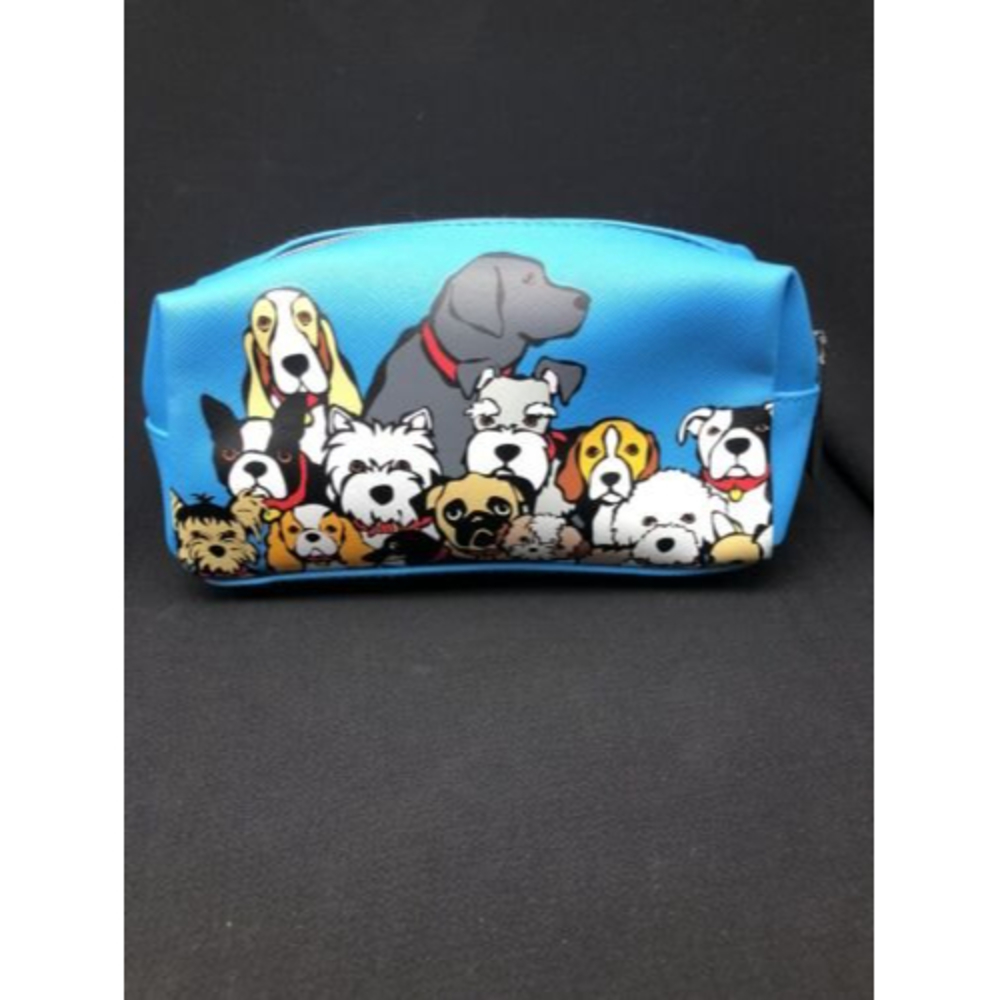 Marc Tetro Love my dogs travel cosmetic make up bag / pouch